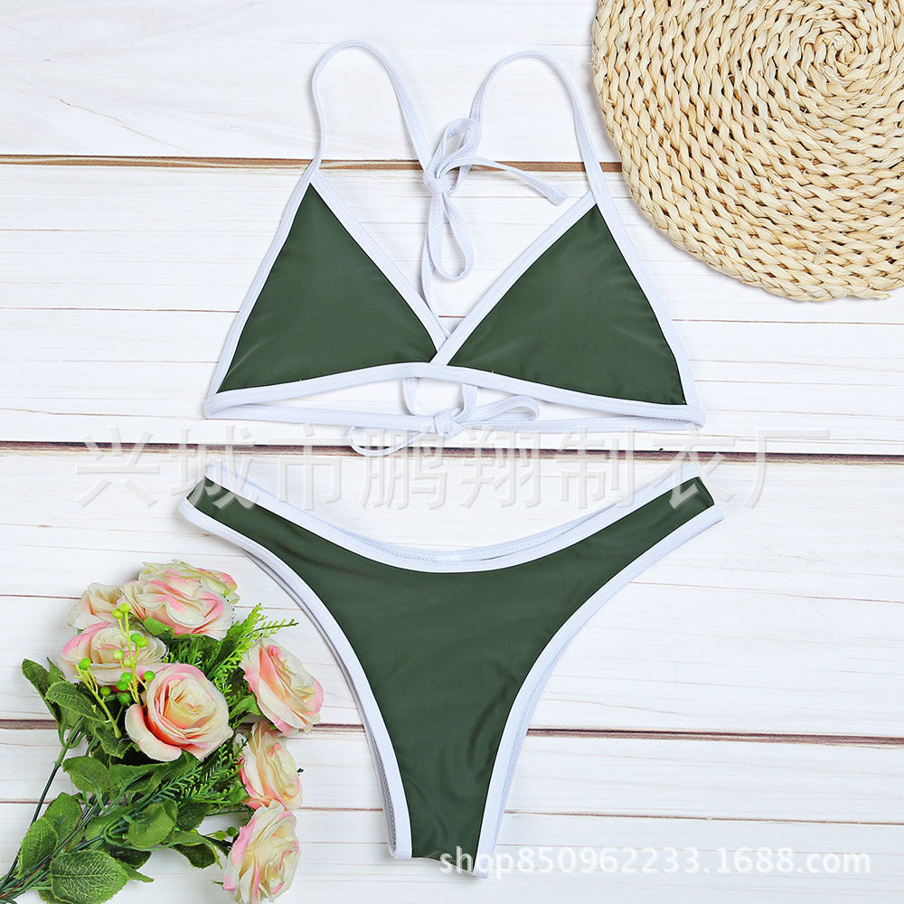 2 dalių minimalistinis bikinis 